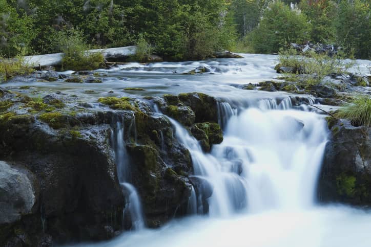 Waterfall on the Rogue River near Grants Pass Oregon